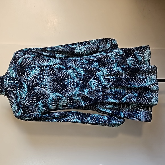 Cynthia Steffe Trapez Chiffon Long Sleeves High Neck Mini Dress size 0 - Picture 7 of 15